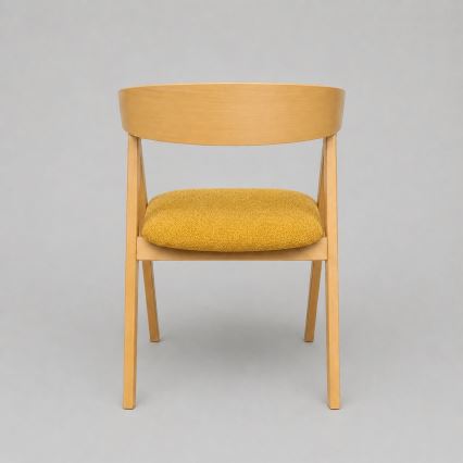 Sedia da pranzo LUSO rovere/arancione