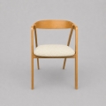 Sedia da pranzo LUSO rovere/beige