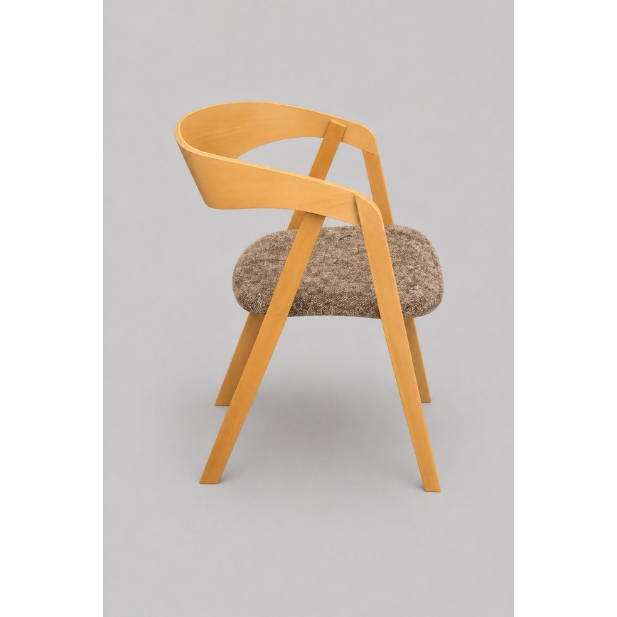 Sedia da pranzo LUSO rovere/marrone