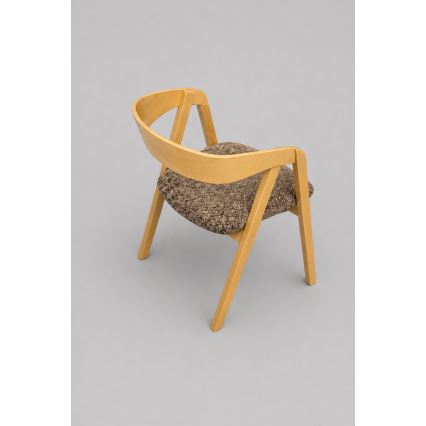 Sedia da pranzo LUSO rovere/marrone