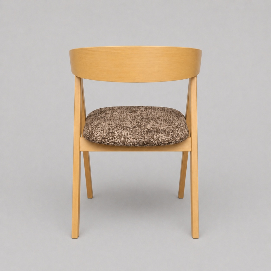 Sedia da pranzo LUSO rovere/marrone
