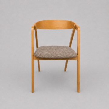 Sedia da pranzo LUSO rovere/marrone