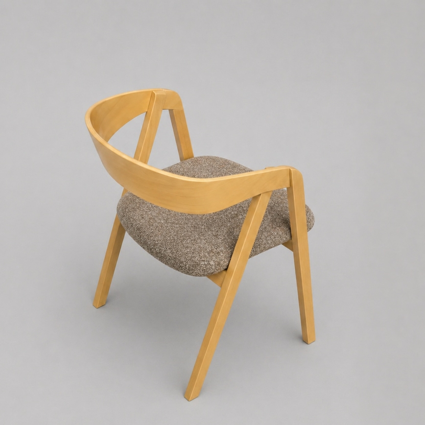 Sedia da pranzo LUSO rovere/marrone