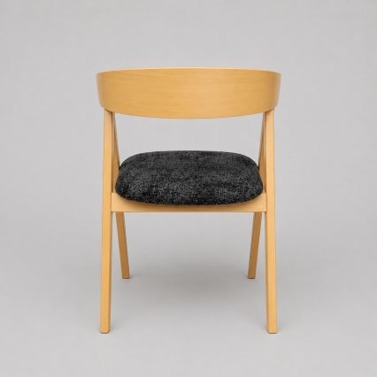 Sedia da pranzo LUSO rovere/nera
