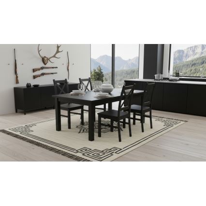 Sedia da pranzo NATE nera