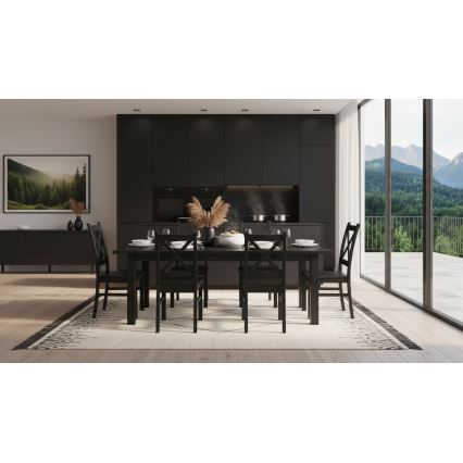 Sedia da pranzo NATE nera