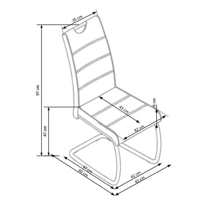 Sedia da pranzo SAFFON 1 pz nera