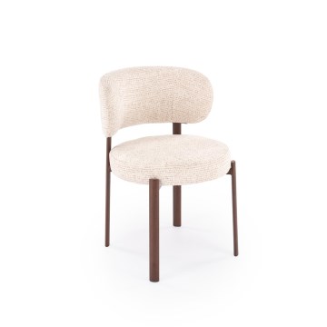 Sedia da pranzo SIDUS 1 pezzo beige/noce