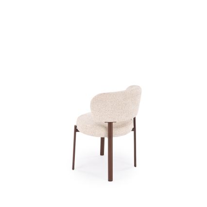 Sedia da pranzo SIDUS 1 pezzo beige/noce
