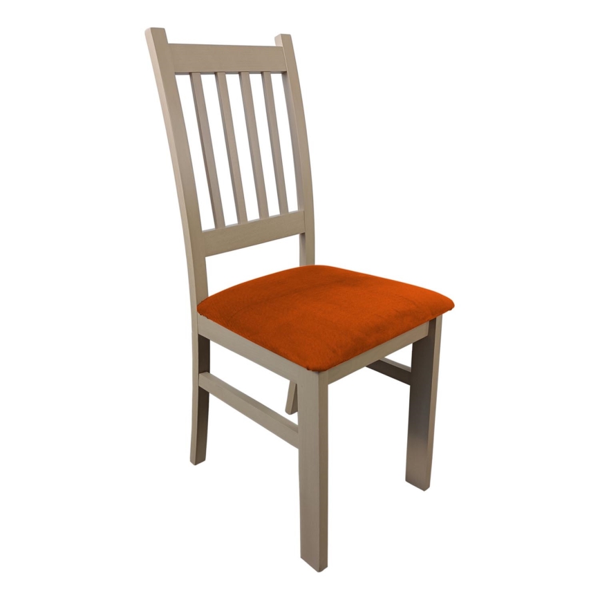 Sedia da pranzo SIMON faggio/arancione