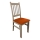 Sedia da pranzo SIMON faggio/arancione