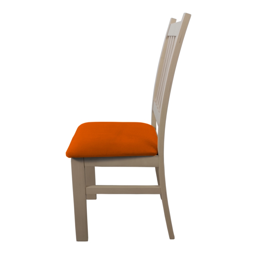 Sedia da pranzo SIMON faggio/arancione