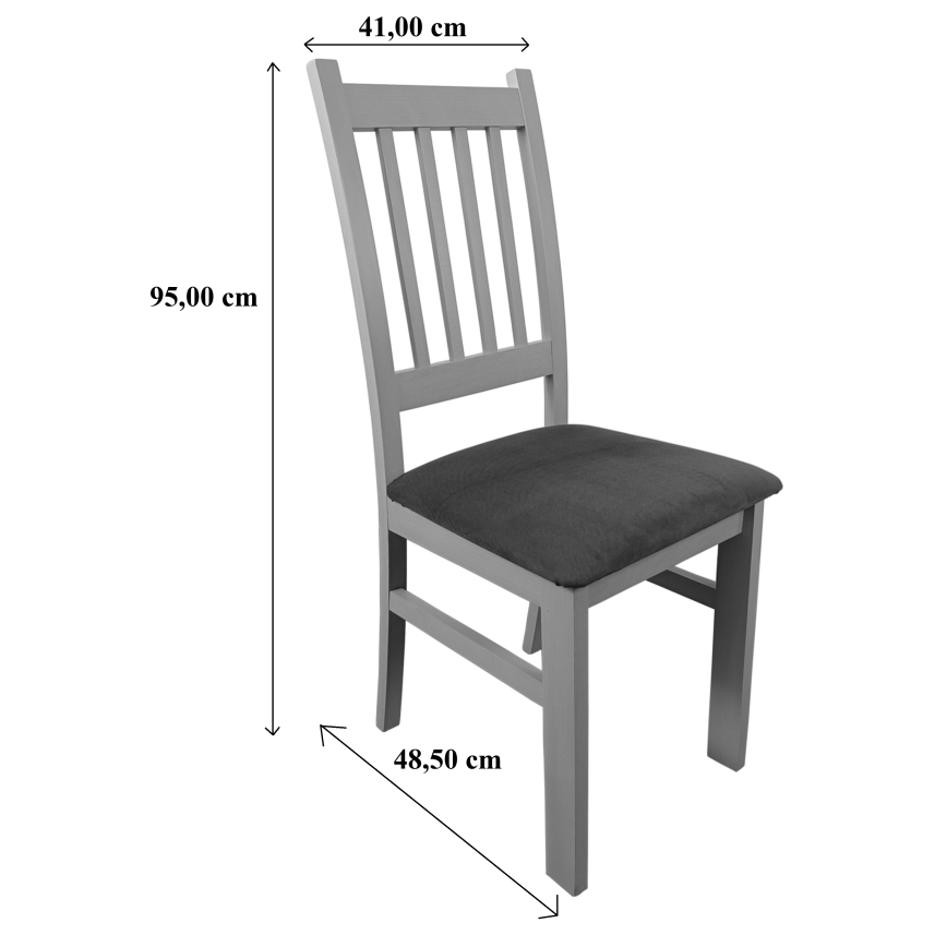 Sedia da pranzo SIMON faggio/arancione