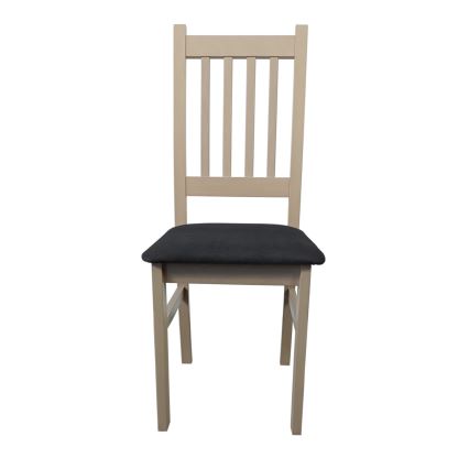 Sedia da pranzo SIMON faggio/grigio scuro
