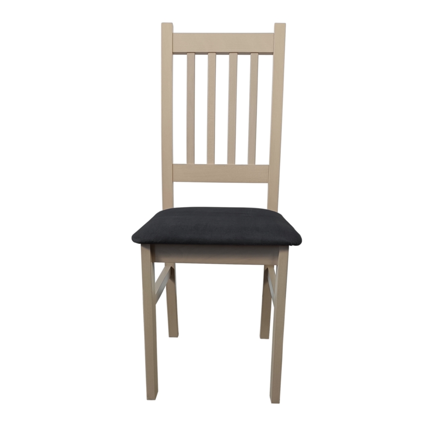 Sedia da pranzo SIMON faggio/grigio scuro