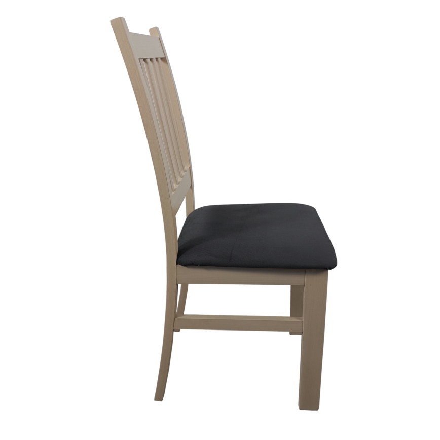 Sedia da pranzo SIMON faggio/grigio scuro