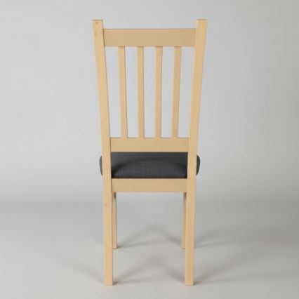 Sedia da pranzo SIMON rovere/grigio scuro