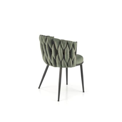 Sedia da pranzo TILOQ 1 pz verde oliva