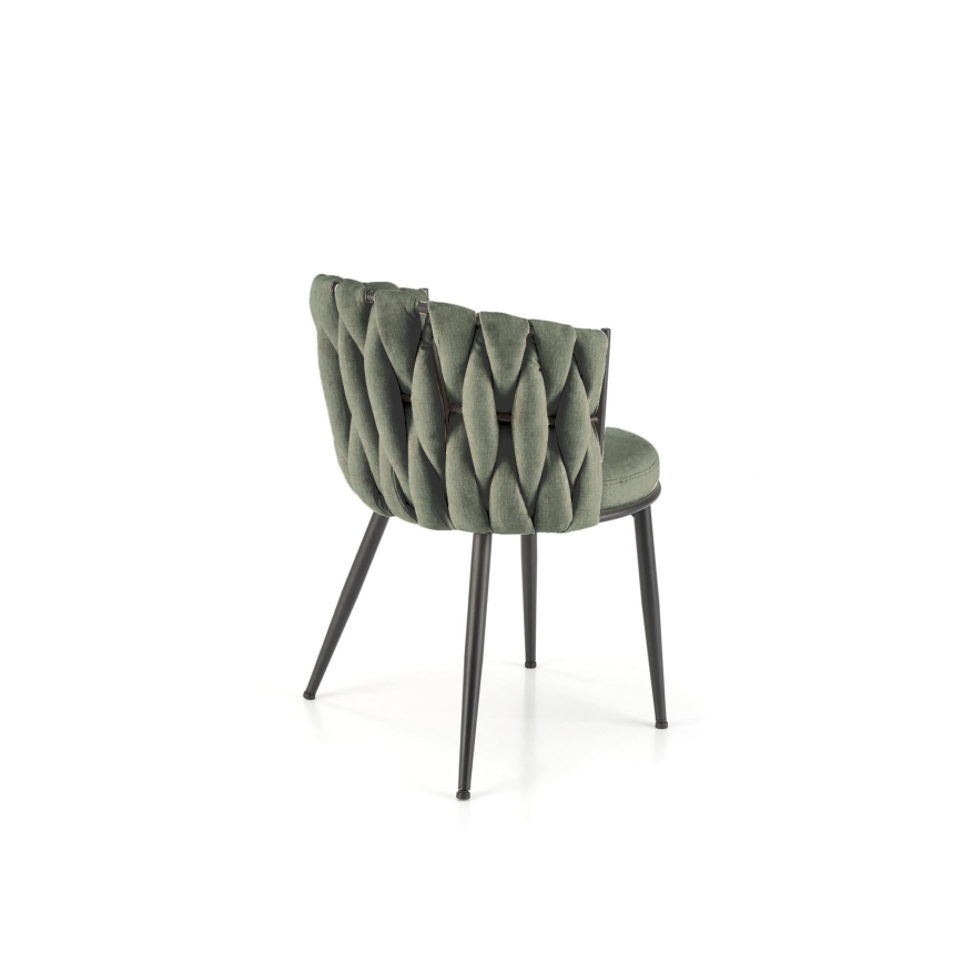 Sedia da pranzo TILOQ 1 pz verde oliva