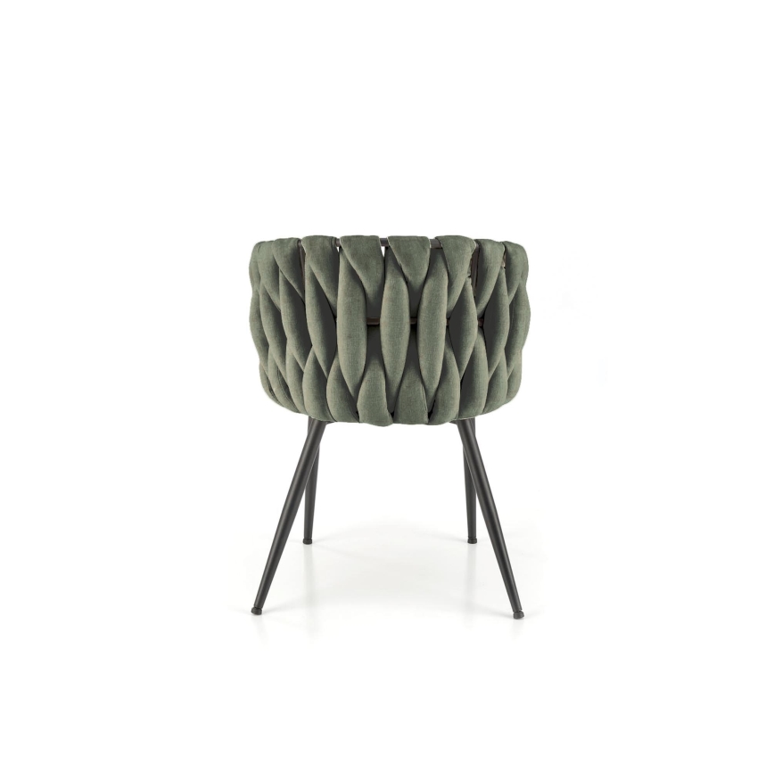 Sedia da pranzo TILOQ 1 pz verde oliva
