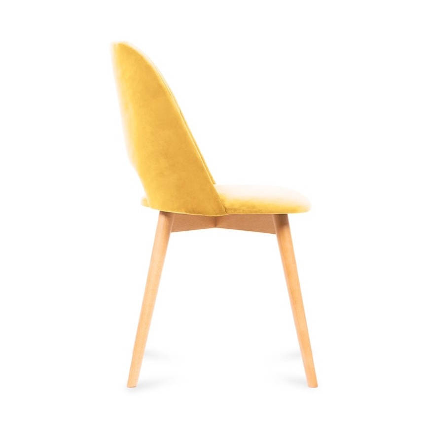 Sedia da pranzo TINO 86x48 cm giallo/faggio