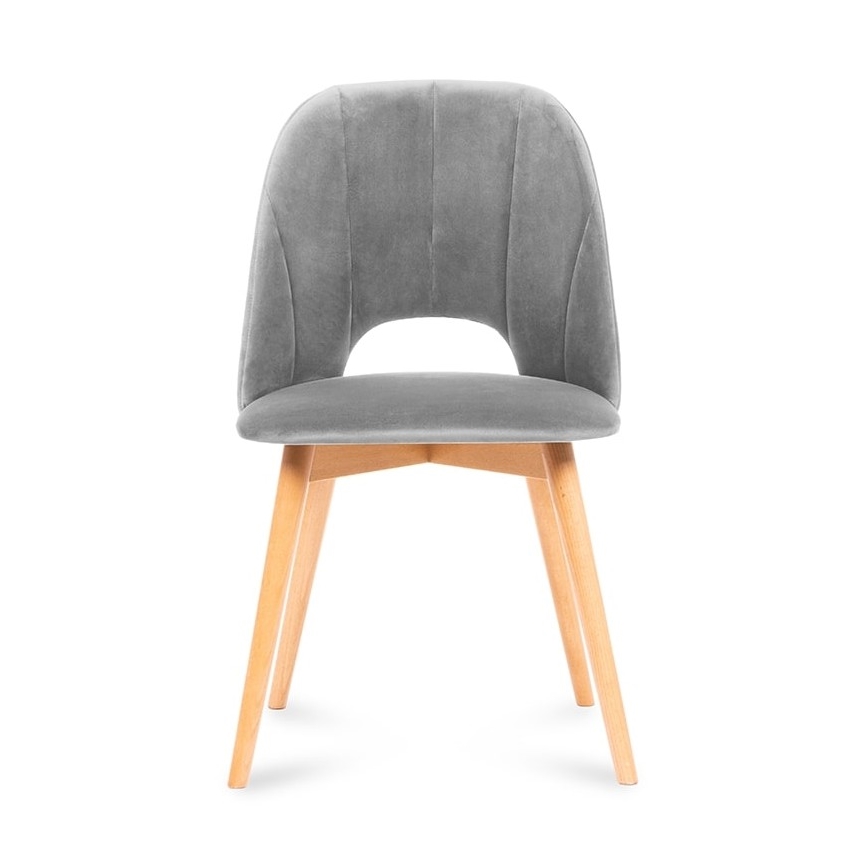 Sedia da pranzo TINO 86x48 cm grigio/faggio