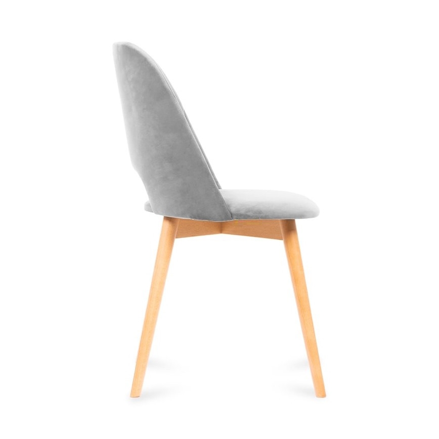 Sedia da pranzo TINO 86x48 cm grigio/faggio
