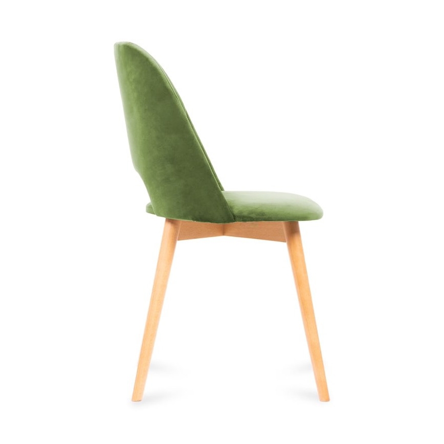 Sedia da pranzo TINO 86x48 cm luce verde/faggio