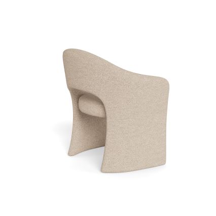 Sedia da pranzo con braccioli TORI beige
