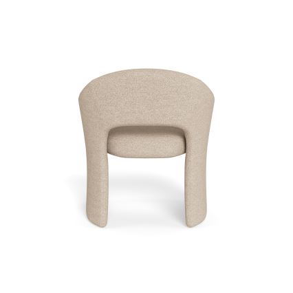 Sedia da pranzo con braccioli TORI beige