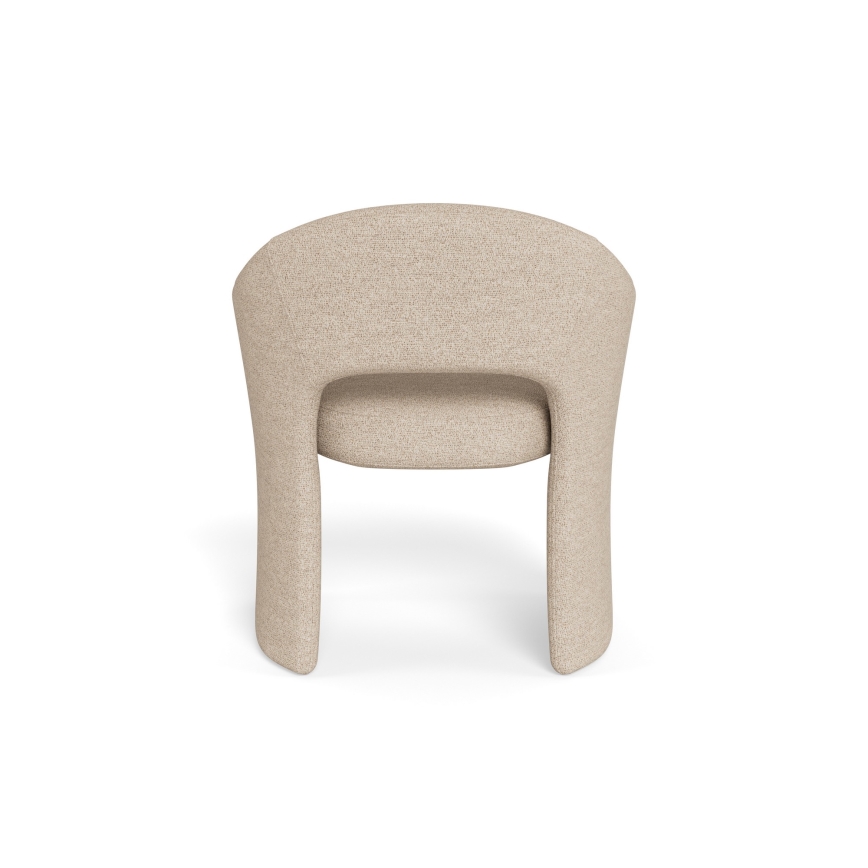 Sedia da pranzo con braccioli TORI beige