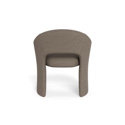 Sedia da pranzo con braccioli TORI taupe