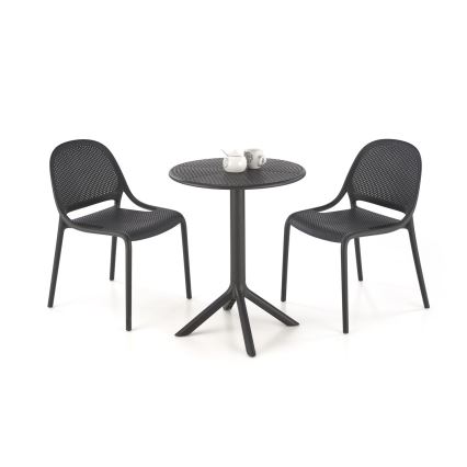 Sedia da pranzo VERUS 1 pezzo nera