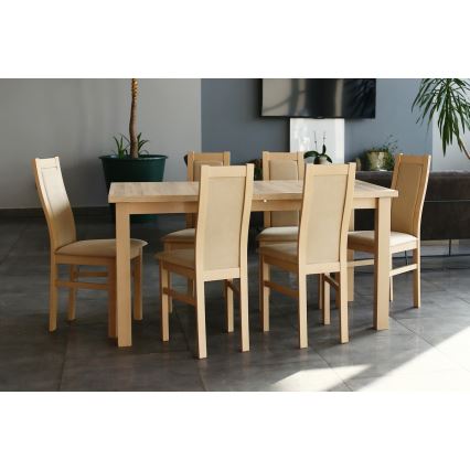Sedia da pranzo ZOE faggio/crema
