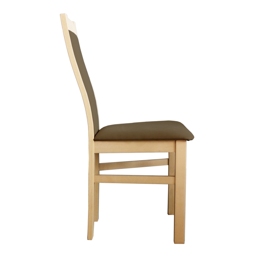 Sedia da pranzo ZOE faggio/marrone scuro