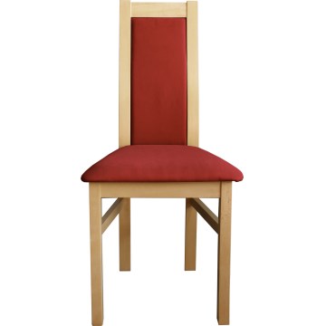 Sedia da pranzo ZOE faggio/rosso