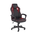 Sedia da ufficio HELO nera/rossa