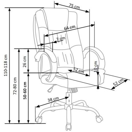 Sedia da ufficio SELO grigio scuro