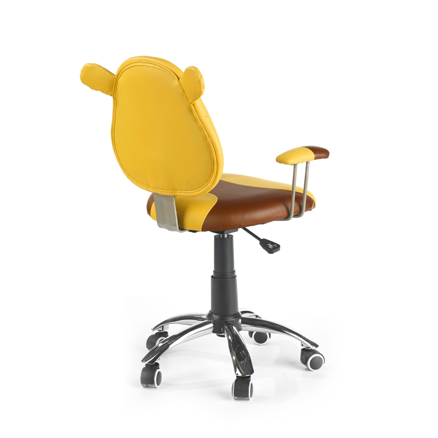 Sedia da ufficio TEDDY marrone/giallo