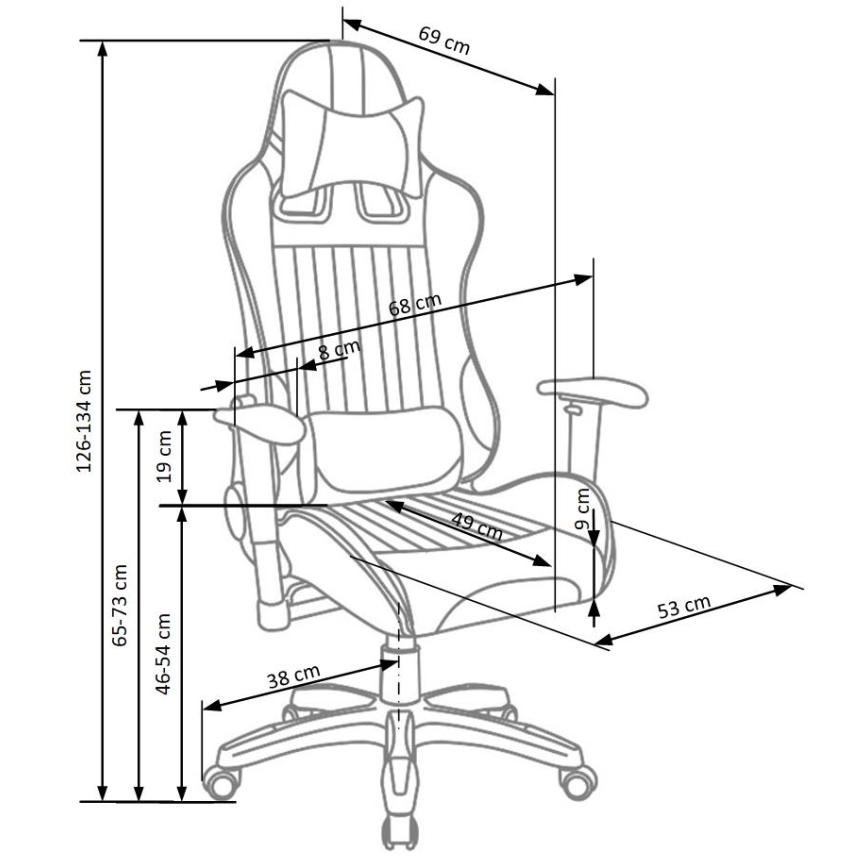 Sedia da ufficio ZENU rossa