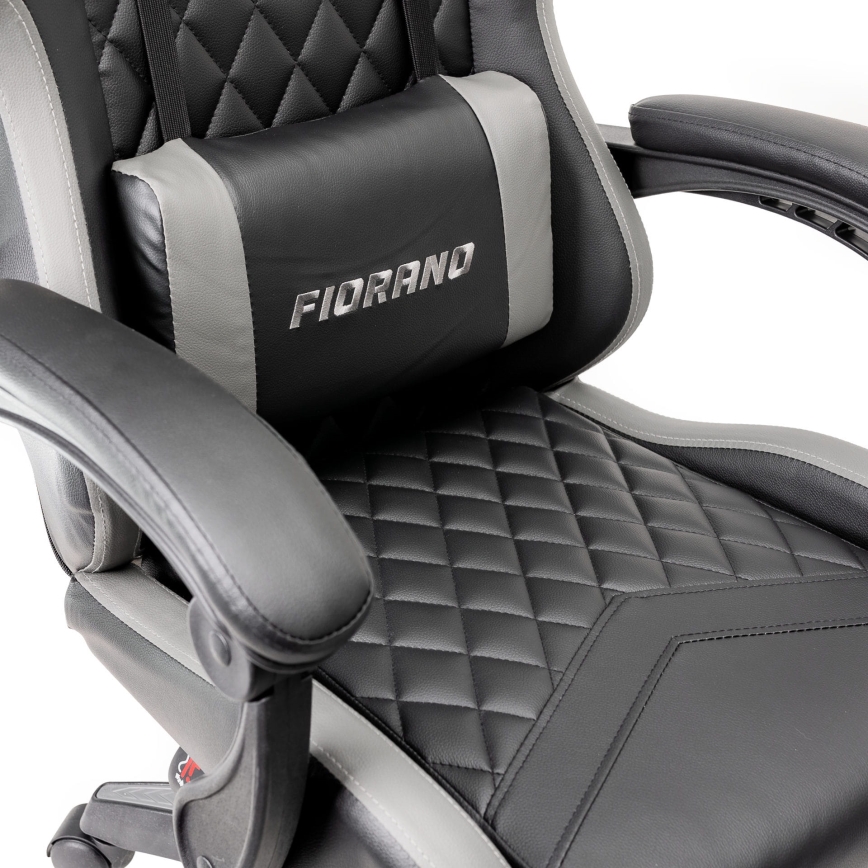 Sedia da gaming FIORANO nero/grigio