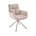 Sedia girevole da pranzo HALSA 1 pz beige