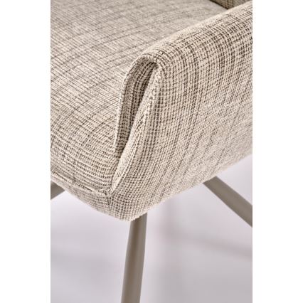 Sedia girevole da pranzo HALSA 1 pz beige
