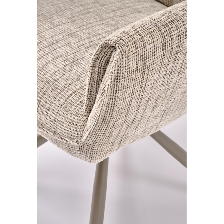 Sedia girevole da pranzo HALSA 1 pz beige