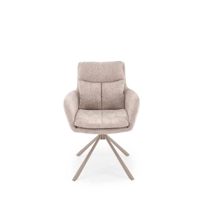Sedia girevole da pranzo HALSA 1 pz beige