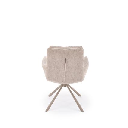 Sedia girevole da pranzo HALSA 1 pz beige