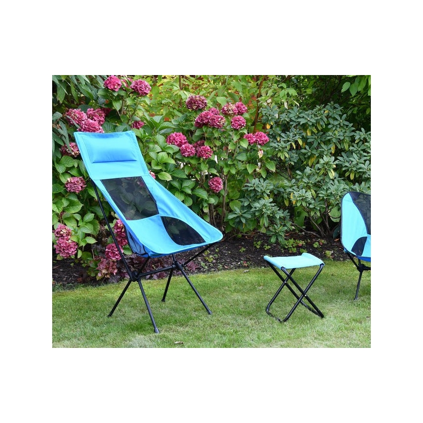 Sediada campeggio pieghevole blu 105 cm