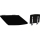 Sedile per doccia 35x7 cm argento/nero