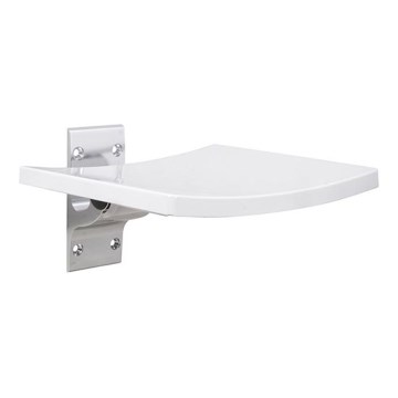 Sedile per doccia 38x45 cm argento/bianco