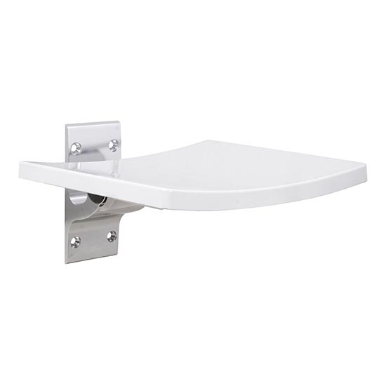 Sedile per doccia 38x45 cm argento/bianco